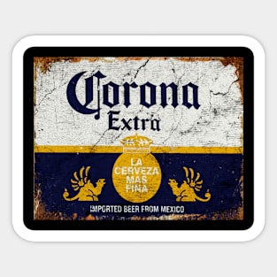 Yellow Corona beer extra Sticker